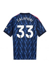 Arsenal Riccardo Calafiori #33 Jalkapallovaatteet Vieraspaita 2025-26 Lyhythihainen